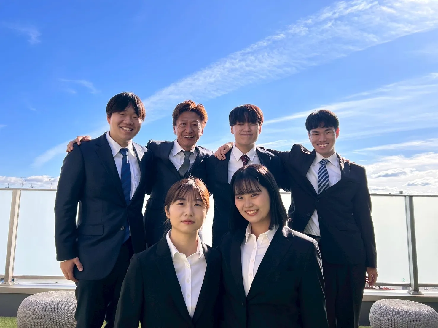 内定式に集まった内定者